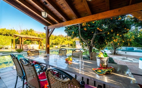 Comidas al aire libre en la zona de barbacoa